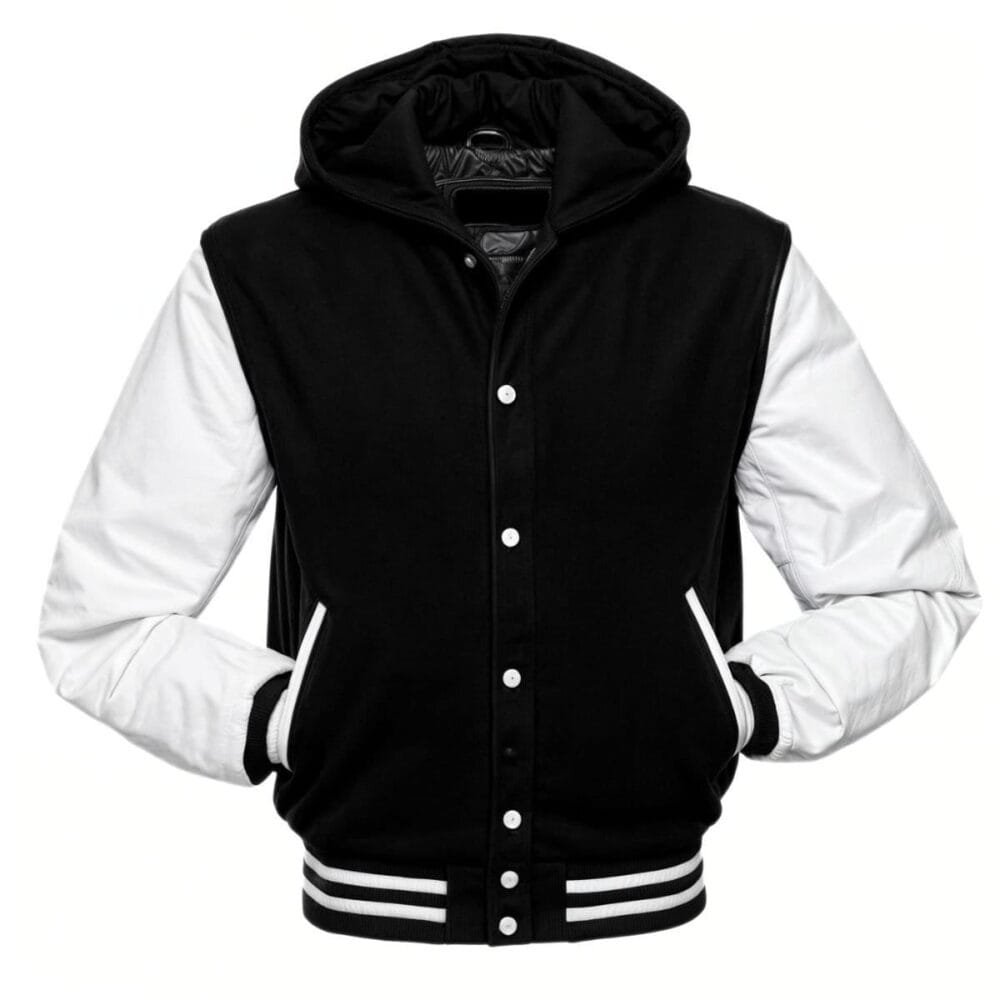 black-and-white-hooded-varsity-jacket