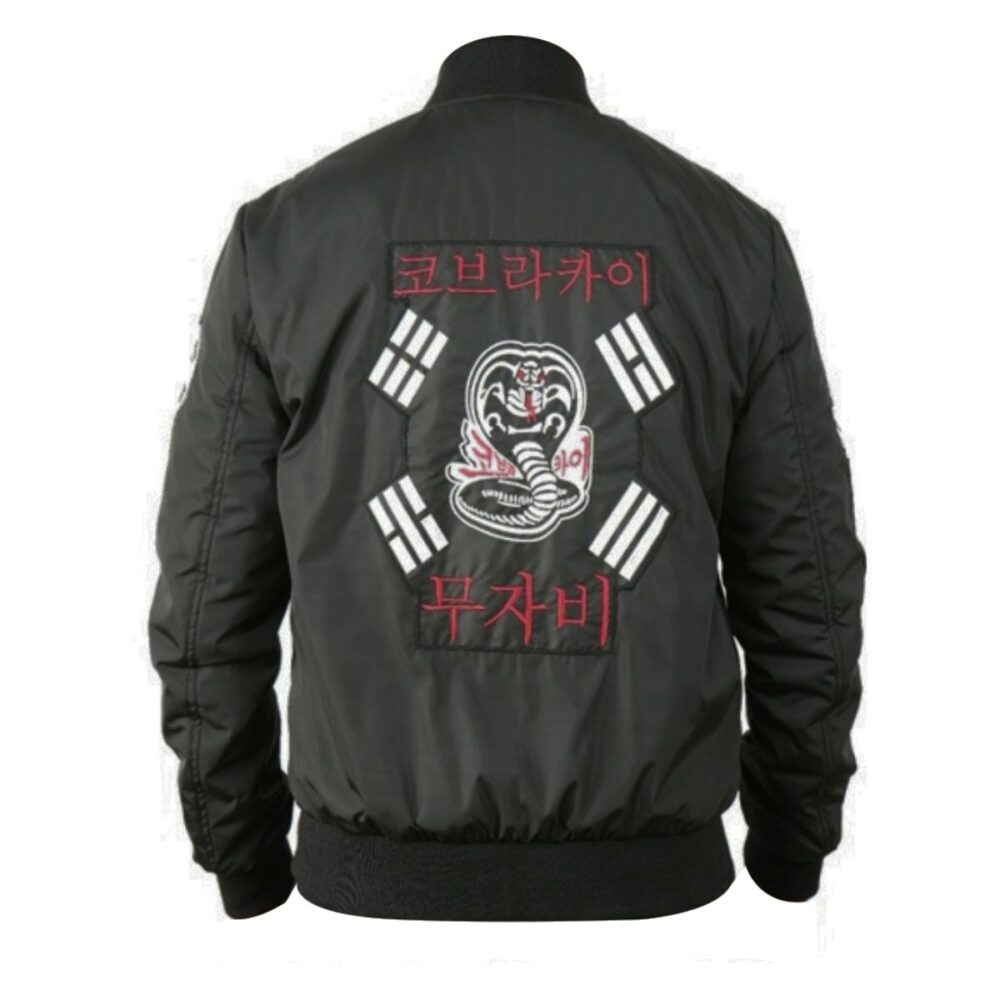Cobra Kai VI John Kreese Black Bomber Jacket - Image 2