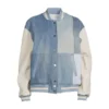 Denim Varsity Jacket