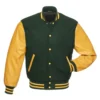 Forest and Gold Varsity Jacket