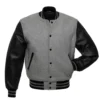 Grey and Black Varsity Jacket
