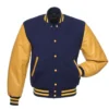 Navy and Gold Varsity Jacket