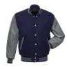 Navy and Grey Varsity Jacket