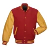 Red and Gold Varsity Jacket